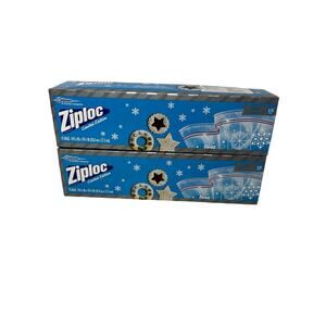 ZiplocGallon Bags limited edition holiday snowflakes NIB winter 2 boxes